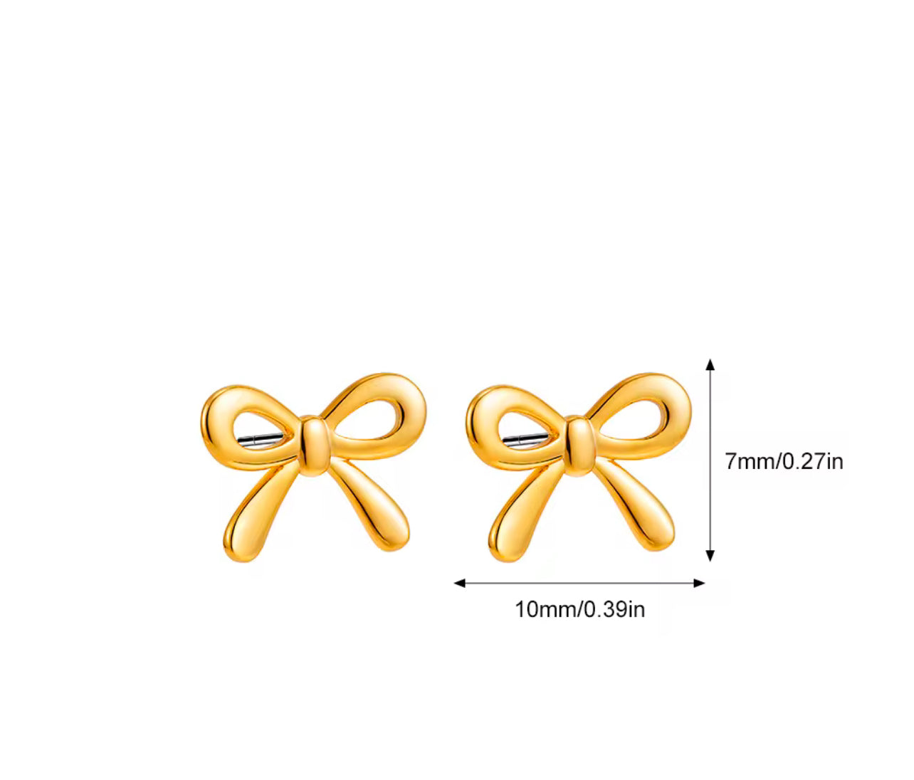 Bow Studs - Gold