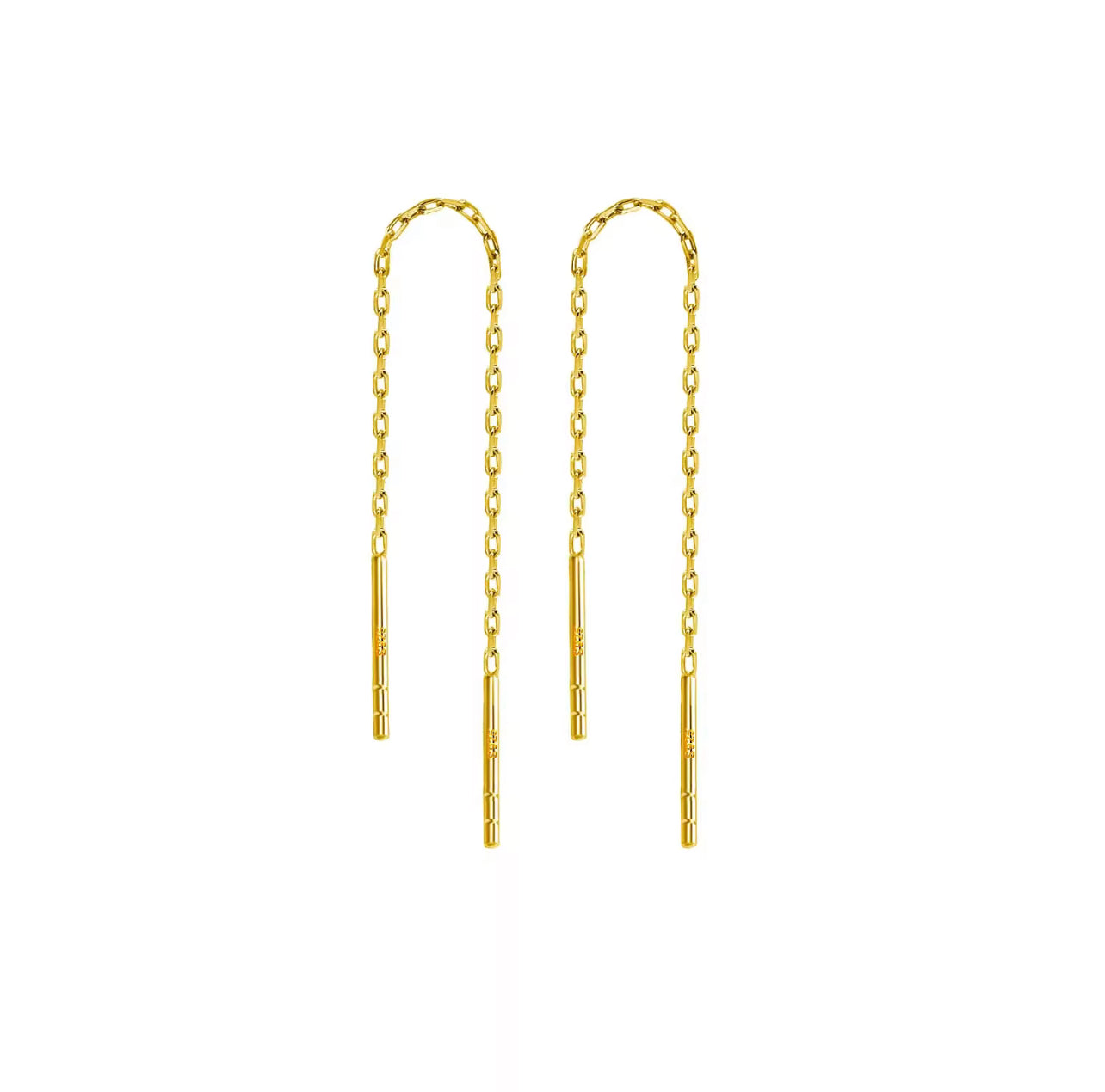Coco Thread Earrings - Gold