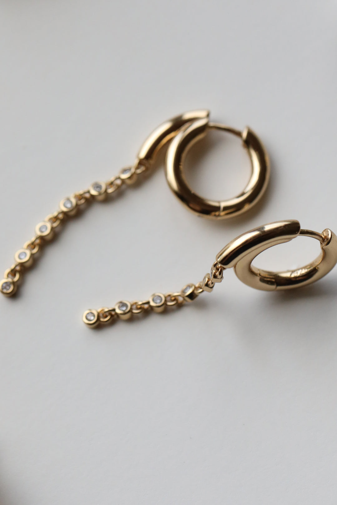 Alyra Drop Hoops - Gold