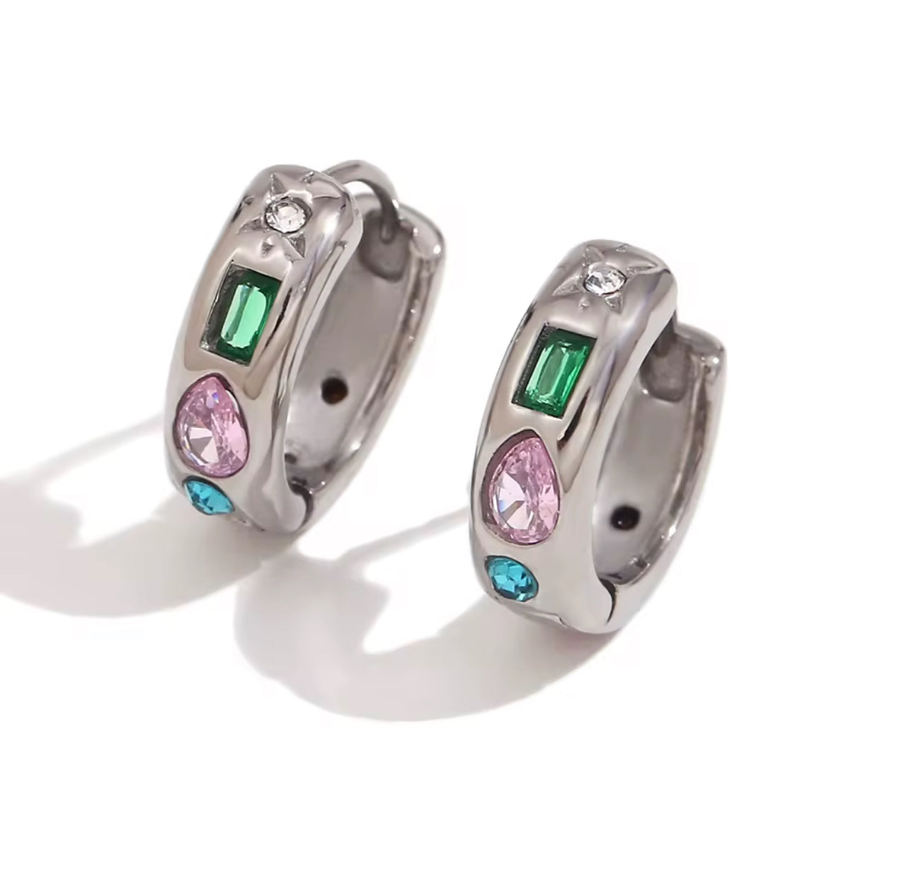 Josie Hoop Earrings - Silver