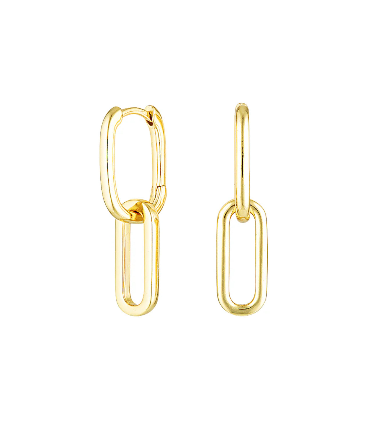 Link Earrings - Gold
