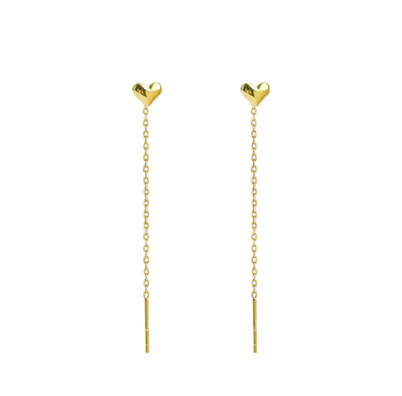 Love Thread Earrings - Gold
