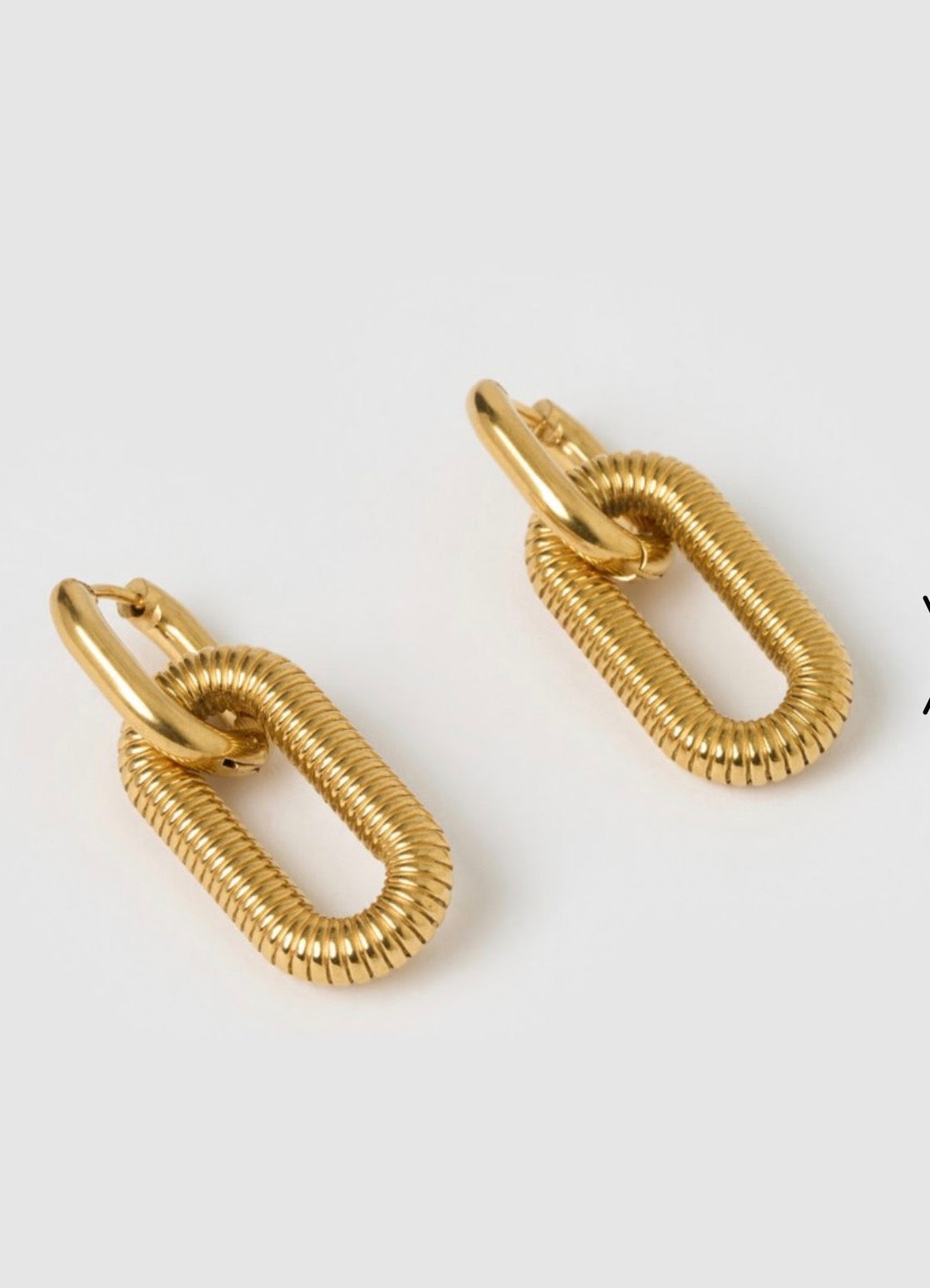 Valentina Link Earrings - Gold