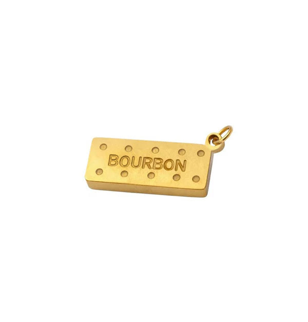 Bourbon Biscuit Pendant - Gold