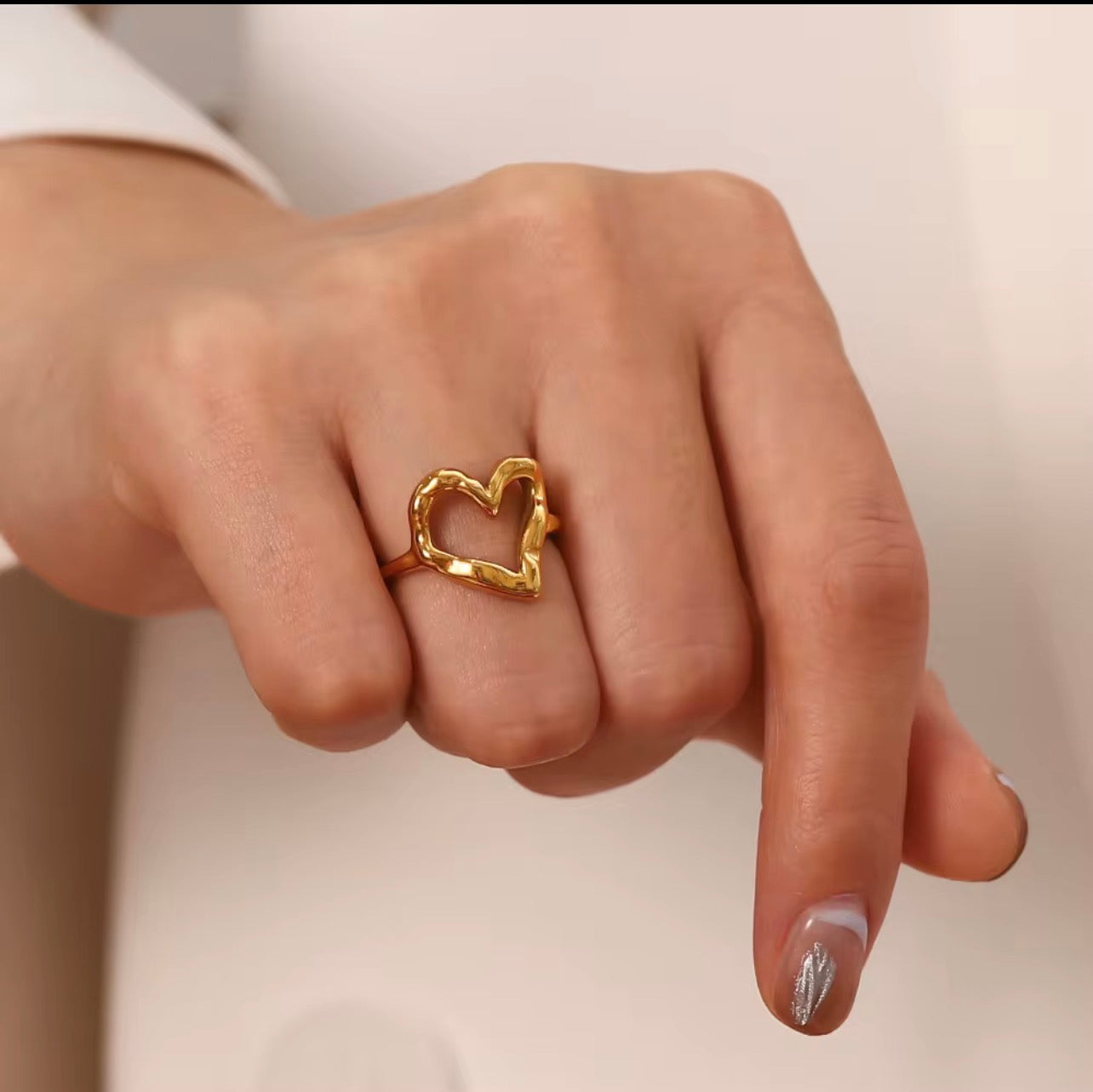 P.S I Love You Ring - Gold