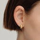 Emily Croissant Studs - Gold