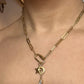 The Oval Link Clasp Necklace - Gold