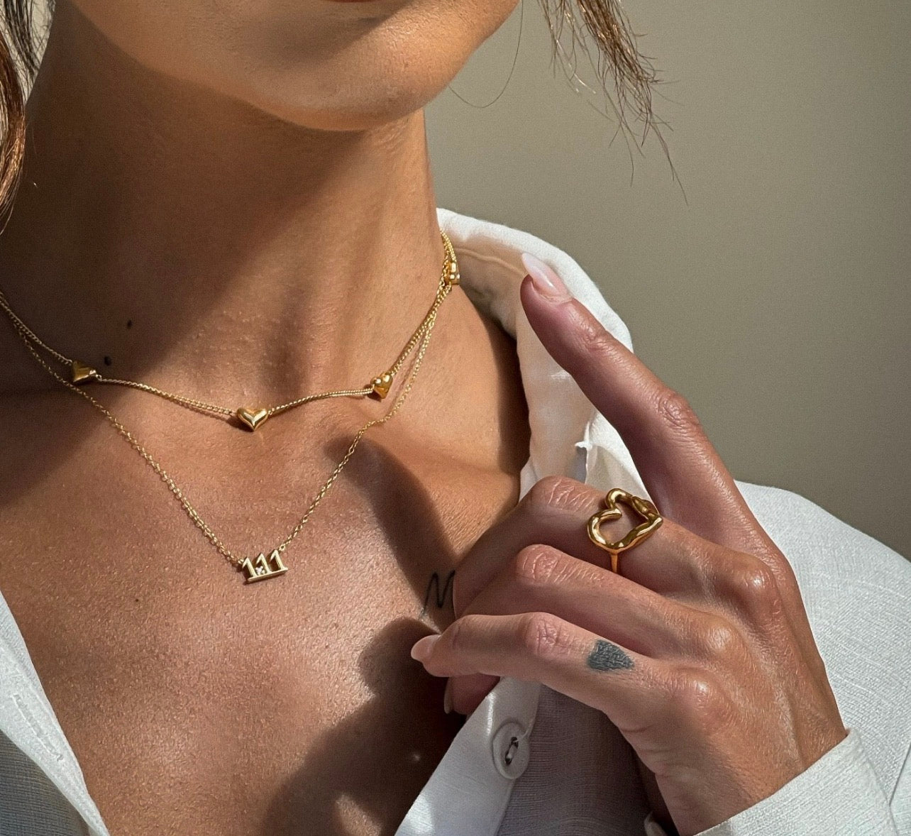 P.S I Love You Ring - Gold