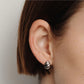 Emily Croissant Studs - Silver
