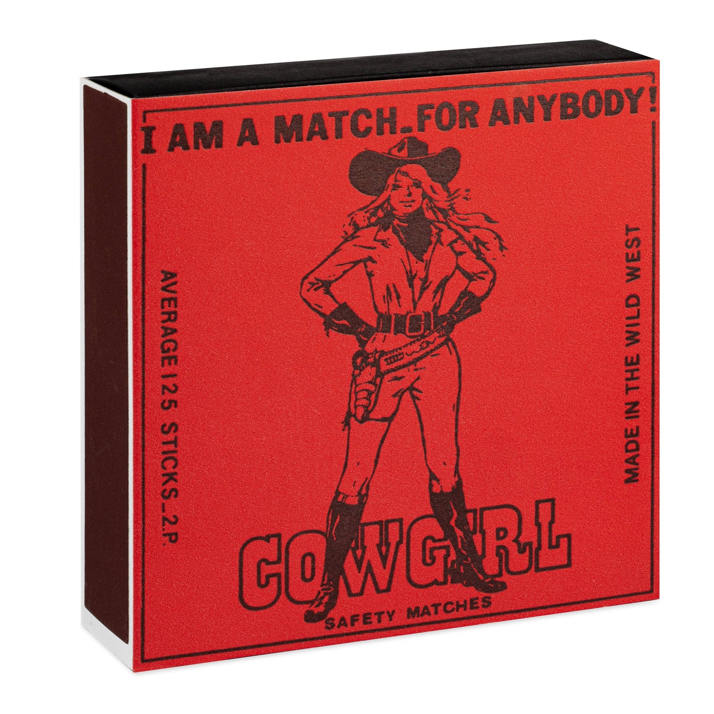 Cowgirl | Square - Safety Matches