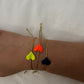 Young Hearts Adjustable Bracelet - Neon Yellow