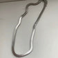 Gianna Herringbone Necklace - Silver