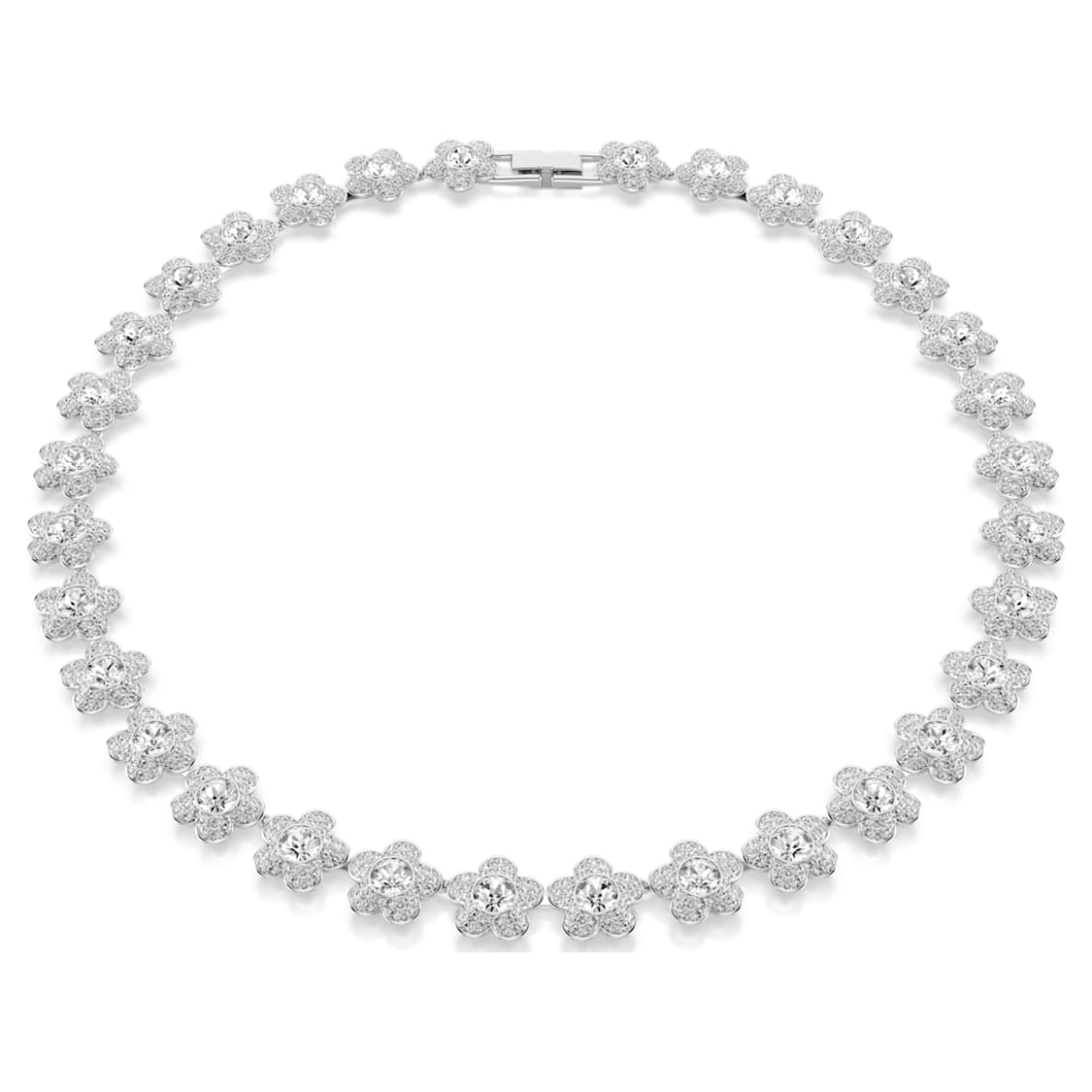 Ariana Flower Necklace Silver