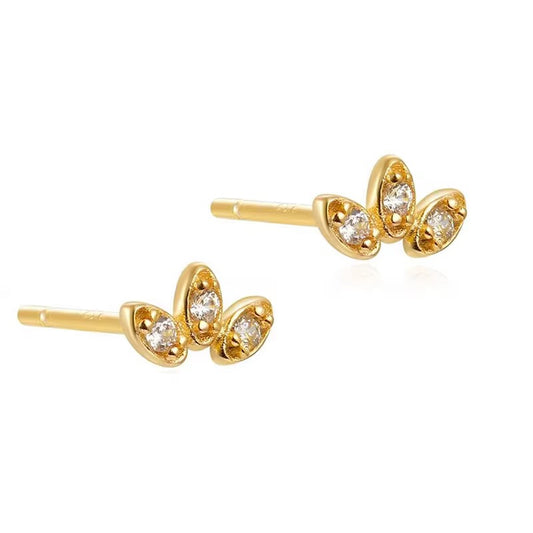 Violet Studs - Gold