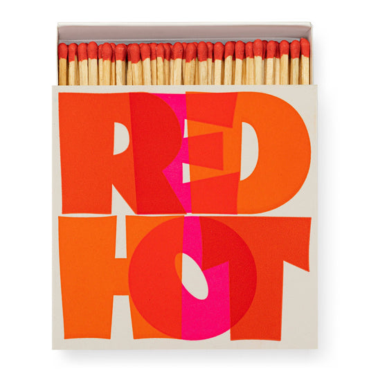 Red Hot by Pressink| Square - Safety Matches