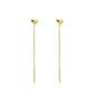 Love Thread Earrings - Gold