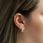 Dana Geometric Hoops - Silver