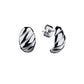 Emily Croissant Studs - Silver