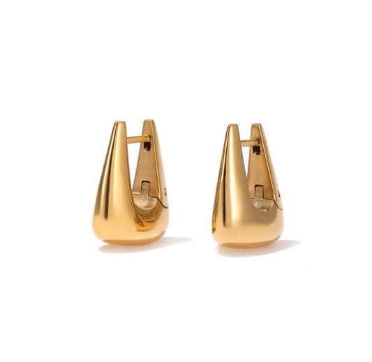 Dana Geometric Hoops - Gold