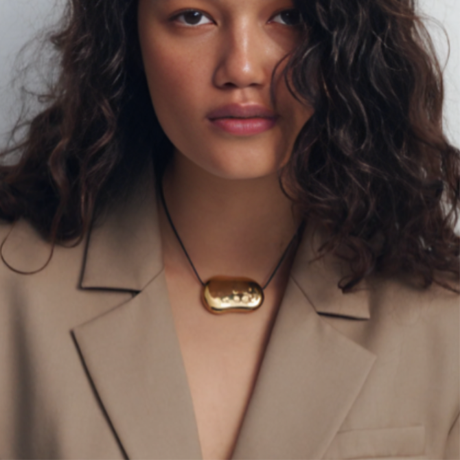 Rachel Necklace - Gold / Black