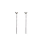 Love Thread Earrings - Silver