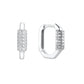 Katy Rhinestone Earrings - Silver