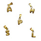 Little Letters Pendant - Gold