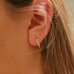 Katy Rhinestone Earrings - Silver