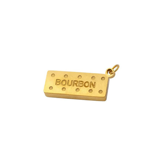 Bourbon Biscuit Pendant - Gold