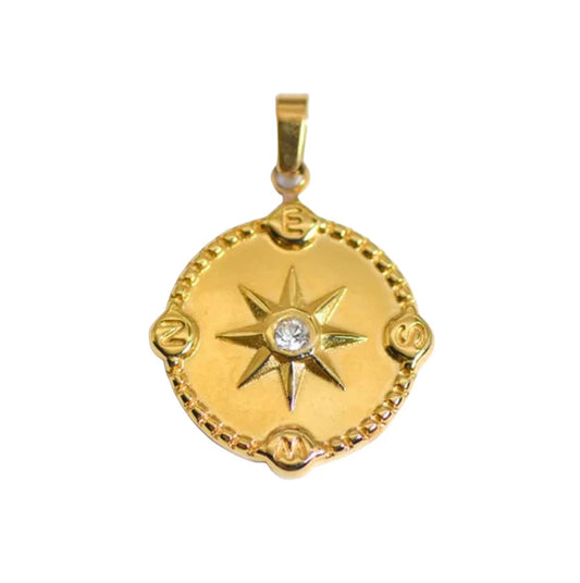 Star Gem Pendant - Gold